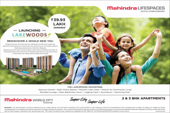 Launching Mahindra Lake Woods @ Rs. 39.93 Lakhs in Chennai